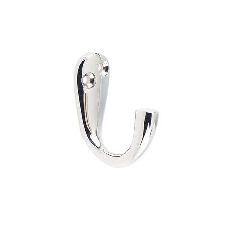 This is an image of a Frelan - 44mm PN Robe hook  that is availble to order from Trade Door Handles in Kendal.