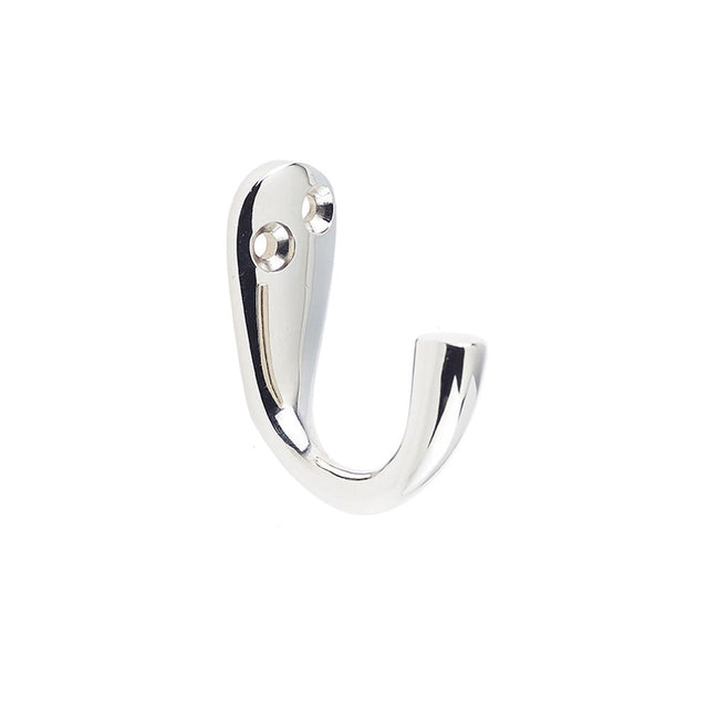 This is an image of a Frelan - 44mm PN Robe hook   that is availble to order from Trade Door Handles in Kendal.