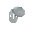 This is an image of a Frelan - 45mm Dia.SC Oval escutcheon   that is availble to order from Trade Door Handles in Kendal.