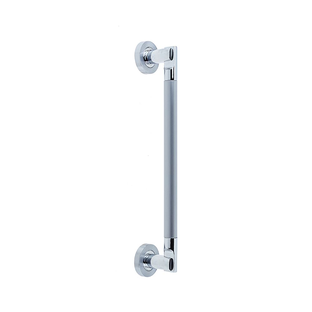 This is an image of a Frelan - Lydia 275mm Pull Handle - Polished Chrome/Satin Chrome  that is availble to order from Trade Door Handles in Kendal.