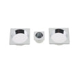 This is an image of a Frelan - SQUARE FLUSH PULL KIT PC   that is availble to order from Trade Door Handles in Kendal.