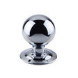 This is an image of a Frelan - Bromley Centre Door Knob - Polished Chrome  that is availble to order from Trade Door Handles in Kendal.