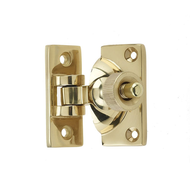 This is an image of a Frelan - Brighton Fastener - Polished Brass  that is availble to order from Trade Door Handles in Kendal.