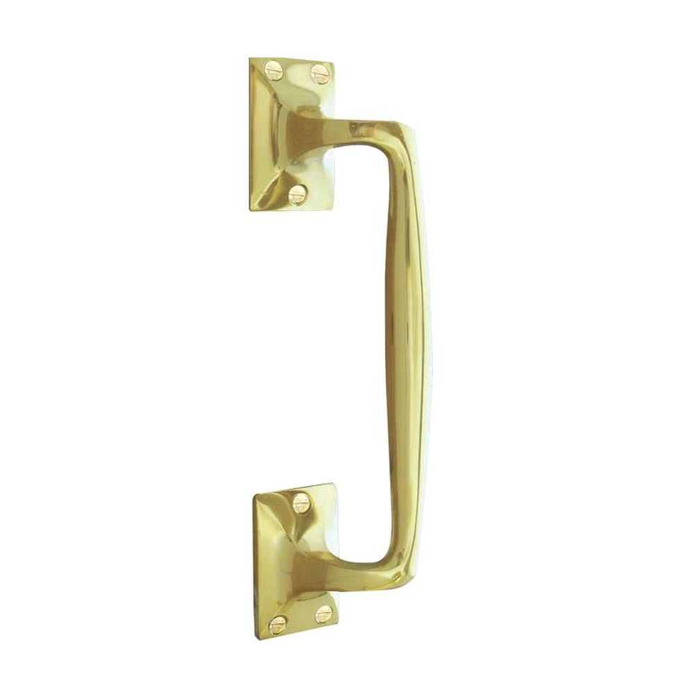 This is an image of a Frelan - Wessex 152mm Pull Handle - Polished Brass  that is availble to order from Trade Door Handles in Kendal.