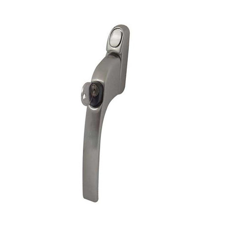 This is an image of a Frelan - Locking Espagnolette Window Fastener - Satin Chrome  that is availble to order from Trade Door Handles in Kendal.
