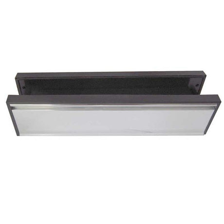 This is an image of a Frelan - 295x71mm SILVER LETTERPLATE  that is availble to order from Trade Door Handles in Kendal.