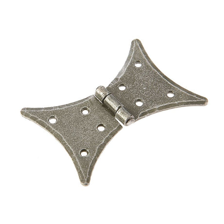This is an image of a Frelan - Valley Forge Butterfly Hinges - Pewter  that is availble to order from Trade Door Handles in Kendal.