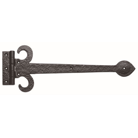 This is an image of a Ludlow - Sword Hinge 348mm - Black Antique that is availble to order from Trade Door Handles in Kendal.