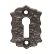 This is an image of a Ludlow - Floral Escutcheon - Black Antique that is availble to order from Trade Door Handles in Kendal.