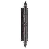 Ludlow Foundries Door Furniture Antique Black / Pull Handle (Backplate) Ludlow - Armorial Pull Handle on Backplate - Black Antique