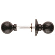 Ludlow Foundries Door Furniture Antique Black / Rim Knobs Ludlow - Ball Rim Knob Furniture - Black Antique