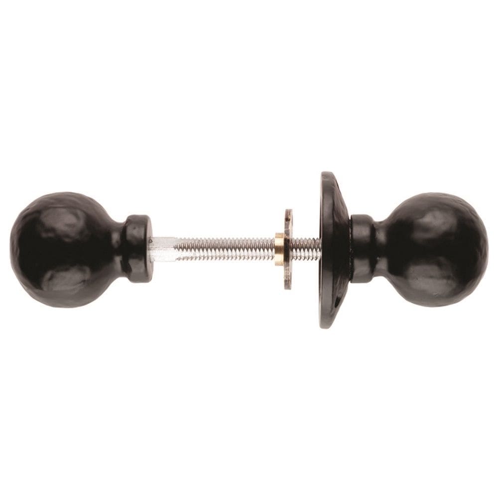 Ludlow Foundries Door Furniture Antique Black / Rim Knobs Ludlow - Ball Rim Knob Furniture - Black Antique