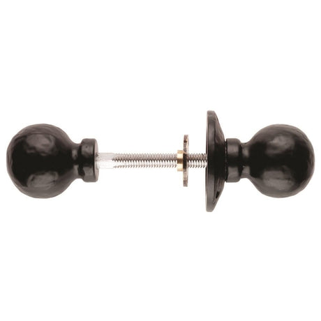Ludlow Foundries Door Furniture Antique Black / Rim Knobs Ludlow - Ball Rim Knob Furniture - Black Antique