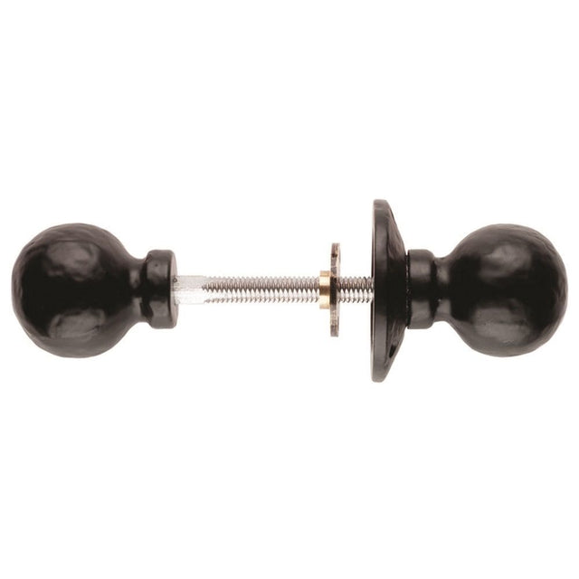 Ludlow Foundries Door Furniture Antique Black / Rim Knobs Ludlow - Ball Rim Knob Furniture - Black Antique
