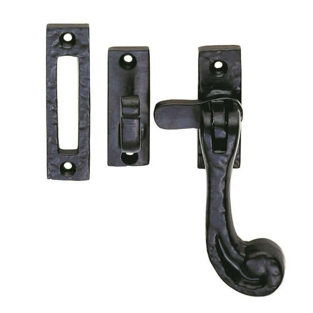 Ludlow Foundries Window Furniture Antique Black / No / Mortice & Hook Place Ludlow - Casement Fastener - Black Antique
