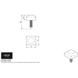 Ludlow Foundries Accessories Antique Black / Door Studs & Nails Ludlow - Door Stud, Small - Black Antique