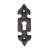 Ludlow Foundries Door Furniture Antique Black / Mortice Key Profile Escutcheons Ludlow - Fleur de lys' Escutcheon - Black Antique