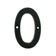 Ludlow Foundries Door Furniture Antique Black / Numerals / 0 Ludlow - Numeral 0 (Face Fix) - Black Antique