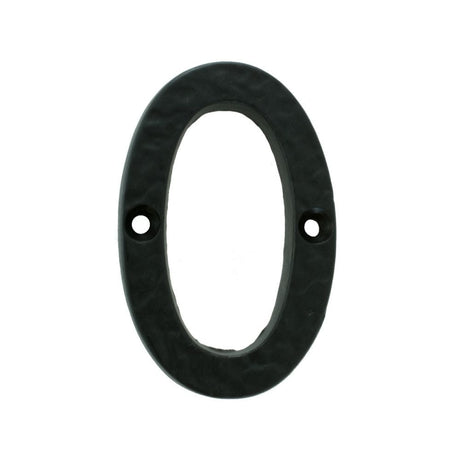 Ludlow Foundries Door Furniture Antique Black / Numerals / 0 Ludlow - Numeral 0 (Face Fix) - Black Antique