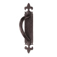 Ludlow Foundries Door Furniture Antique Black / Pull Handle (Backplate) Ludlow - Offset Pull Handle on Backplate Left Hand - Black Antique