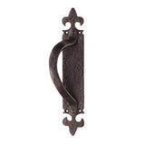 Ludlow Foundries Door Furniture Antique Black / Pull Handle (Backplate) Ludlow - Offset Pull Handle on Backplate Left Hand - Black Antique