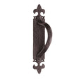 Ludlow Foundries Door Furniture Antique Black / Pull Handle (Backplate) Ludlow - Offset Pull Handle on Backplate Right Hand - Black Antique