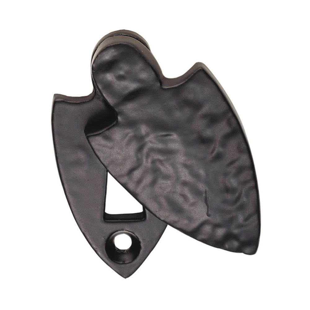 Ludlow Foundries Door Furniture Antique Black / Mortice Key Profile Escutcheons Ludlow - Shield Covered Escutcheon - Black Antique