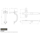 Ludlow Foundries Door Furniture Antique Black / Thumb Latch Ludlow - Suffolk Latch - Black Antique