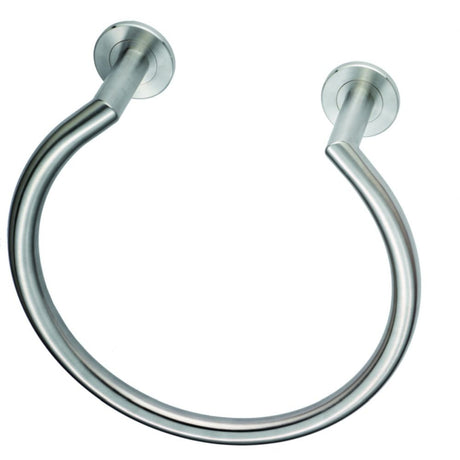 This is an image of a Carlisle Brass - Stainless Steel Towel Ring - Stainless Steel that is availble to order from Trade Door Handles in Kendal.