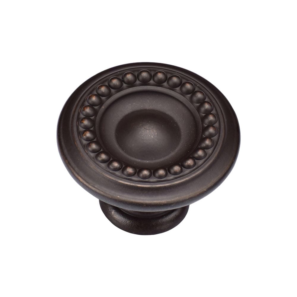 M.Marcus Cabinet Hardware Matt Bronze / Cabinet Knobs / 35mm Dia. M.Marcus - Beaded Round Knob 035mm Matt Bronze Finish