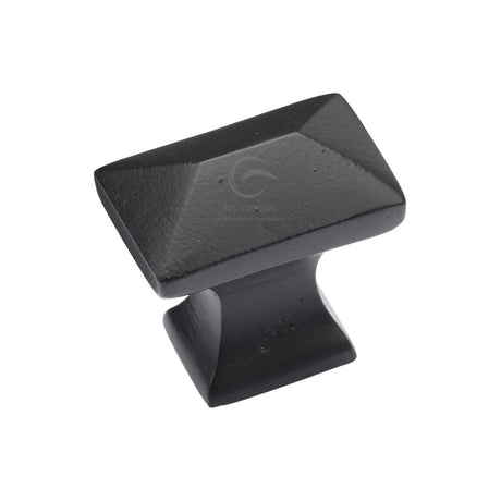 M.Marcus Cabinet Hardware Matt Black / Cabinet Knobs / 35mm Dia. M.Marcus - Black Iron Rustic Cabinet Knob Pyramid Design 35mm