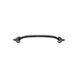 M.Marcus Cabinet Hardware Matt Black / Cabinet Pull Handles / 254mm c/c M.Marcus - Black Iron Rustic Cabinet Pull Fleur-de-lys Design 254mm
