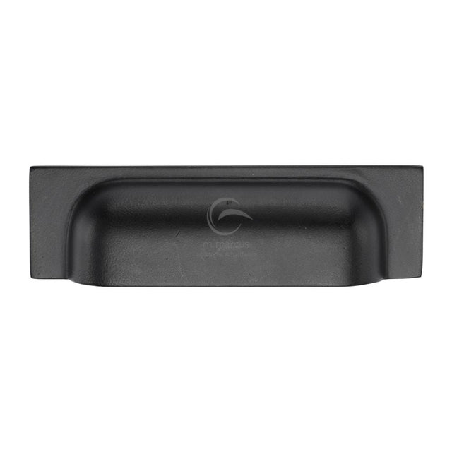 M.Marcus Cabinet Hardware Matt Black / Cabinet Pull Handles / 152mm c/c M.Marcus - Black Iron Rustic Cabinet Pull Military Design 152/178mm