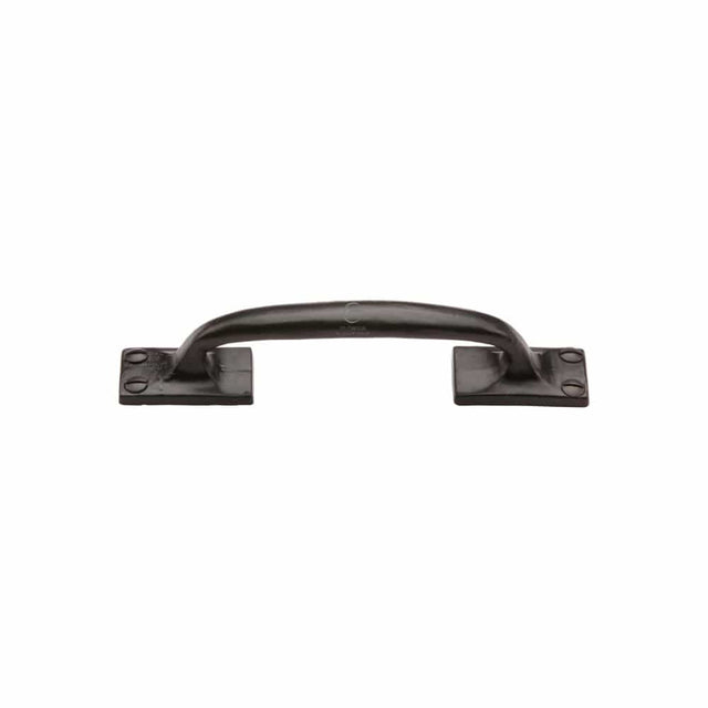 M.Marcus Cabinet Hardware Matt Black / Cabinet Pull Handles M.Marcus - Black Iron Rustic Cabinet Pull Offset Design 159mm