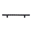 M.Marcus Cabinet Hardware Matt Black / Cabinet Pull Handles M.Marcus - Black Iron Rustic Cabinet Pull Rope Design 457mm