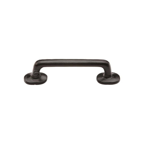 M.Marcus Cabinet Hardware Matt Black / Cabinet Pull Handles / 96mm c/c M.Marcus - Black Iron Rustic Cabinet Pull Traditional Design 96mm CTC