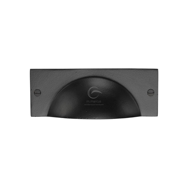 M.Marcus Cabinet Hardware Matt Black / Cabinet Cup Pulls M.Marcus - Black Iron Rustic Cheshire Cabinet Drawer Pull