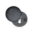M.Marcus Door Furniture Matt Black / Mortice Key Profile Escutcheons M.Marcus - Black Iron Rustic Covered Keyhole Round