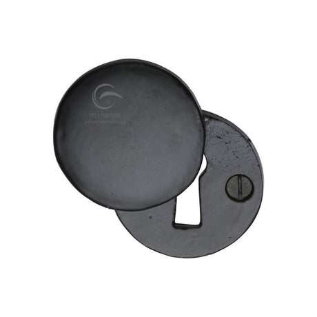 M.Marcus Door Furniture Matt Black / Mortice Key Profile Escutcheons M.Marcus - Black Iron Rustic Covered Keyhole Round