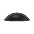 M.Marcus Cabinet Hardware Matt Black / Cabinet Cup Pulls M.Marcus - Black Iron Rustic Elongated Cabinet Drawer Pull