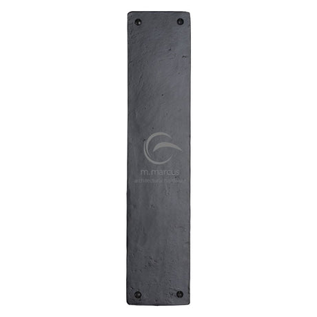 M.Marcus Door Furniture Matt Black / Finger Plates M.Marcus - Black Iron Rustic Fingerplate