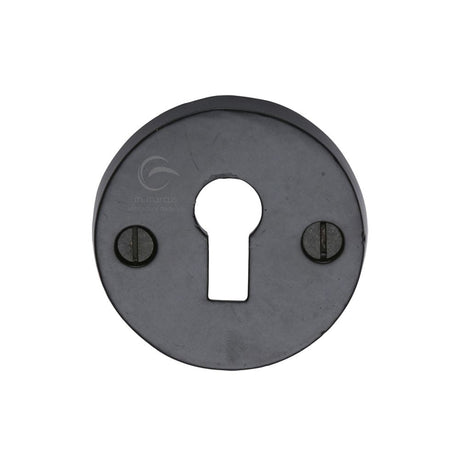 M.Marcus Door Furniture Matt Black / Mortice Key Profile Escutcheons M.Marcus - Black Iron Rustic Key Escutcheon