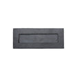 M.Marcus Door Furniture Matt Black / Letter Plates / 265 x 106mm M.Marcus - Black Iron Rustic Letterplate 10 1/2" x 4"