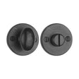 M.Marcus Door Furniture Matt Black / No M.Marcus - Black Iron Rustic Round Thumbturn & Emergency Release for Bathroom &