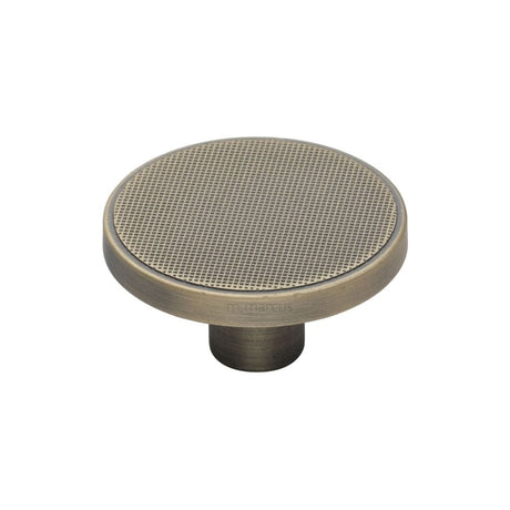 M.Marcus Cabinet Hardware Distressed Brass / Cabinet Knobs / 50mm Dia. M.Marcus - Brooklyn Cabinet Knob Distressed Brass Finish