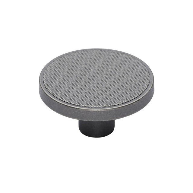 M.Marcus Cabinet Hardware Old Iron / Cabinet Knobs / 50mm Dia. M.Marcus - Brooklyn Cabinet Knob Old Iron Finish