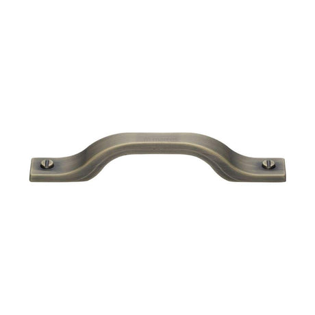 M.Marcus Cabinet Hardware Distressed Brass / Cabinet Pull Handles / 128mm c/c M.Marcus - Bureau Kitchen Cabinet Pull Handle Distressed Brass Finish