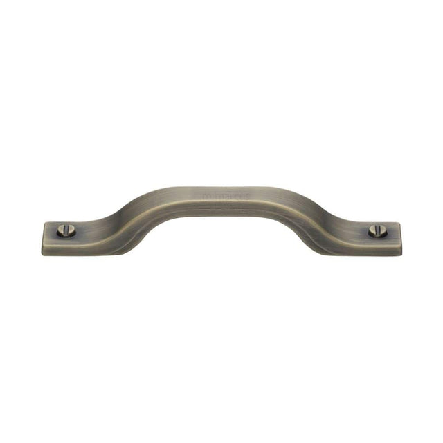 M.Marcus Cabinet Hardware Distressed Brass / Cabinet Pull Handles / 128mm c/c M.Marcus - Bureau Kitchen Cabinet Pull Handle Distressed Brass Finish
