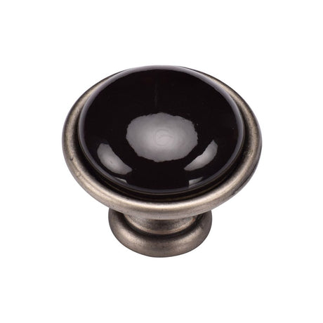 M.Marcus Cabinet Hardware Distressed Pewter / Cabinet Knobs / 35mm Dia. M.Marcus - Dome Cabinet Knob 035mm Distressed Pewter Finish