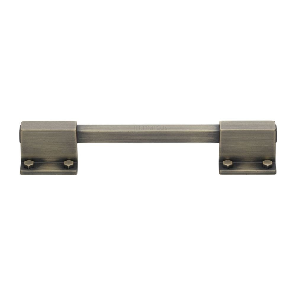 M.Marcus Cabinet Hardware Distressed Brass / Cabinet Pull Handles / 128mm c/c M.Marcus - Railway Kitchen Cabinet Pull Handle Distressed Brass Finish
